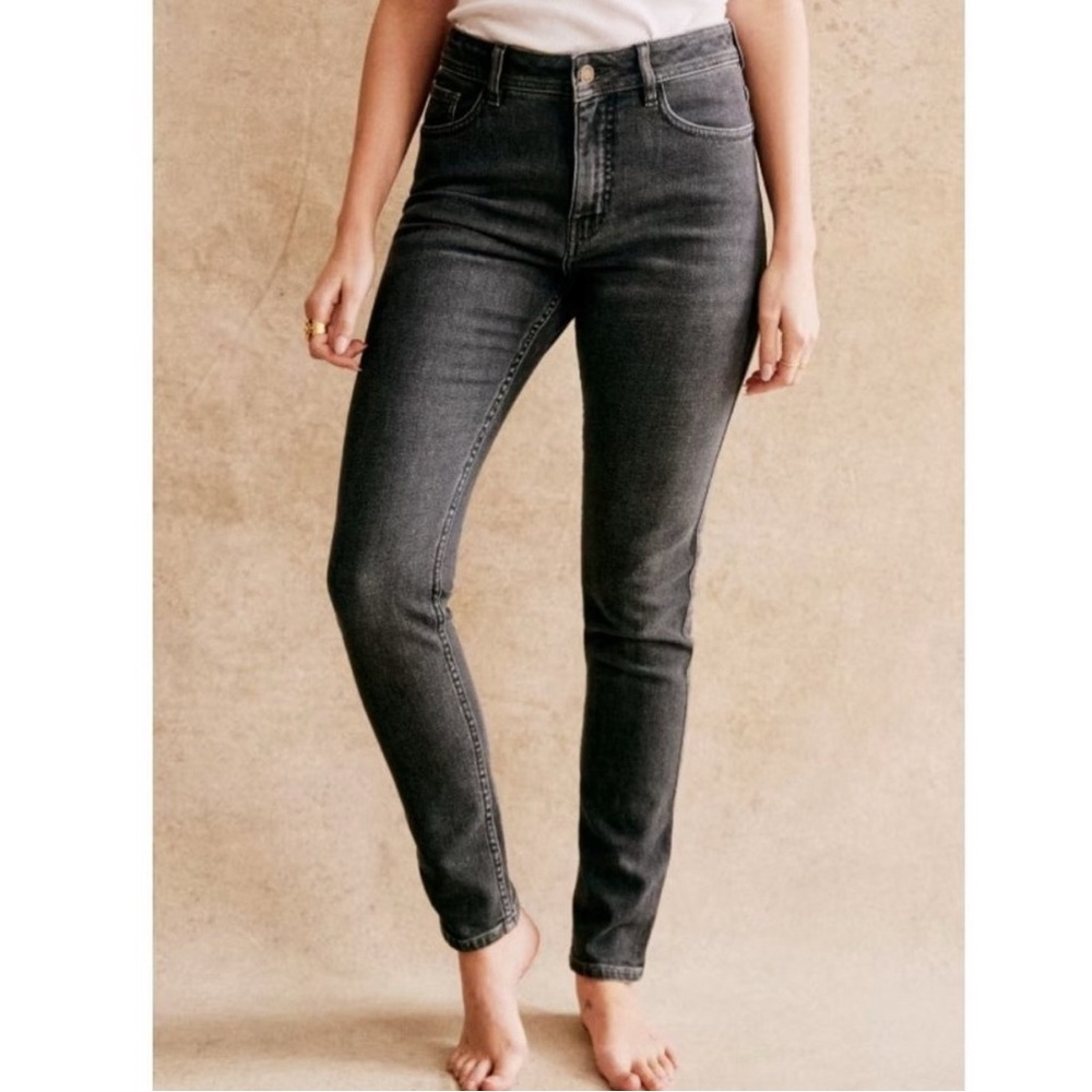 Sezane Women's Slim Parfait Jeans - Middle Gray